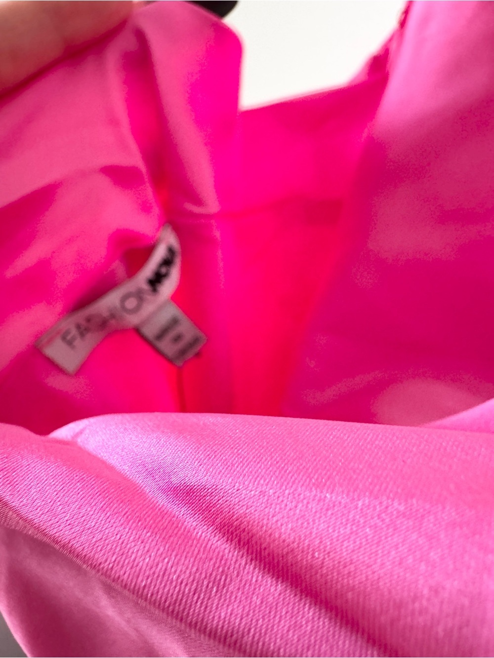 Fashion Nova Sleek N’ Shine Satin Midi Dress NWT Pink Size L - Picture 11 of 12